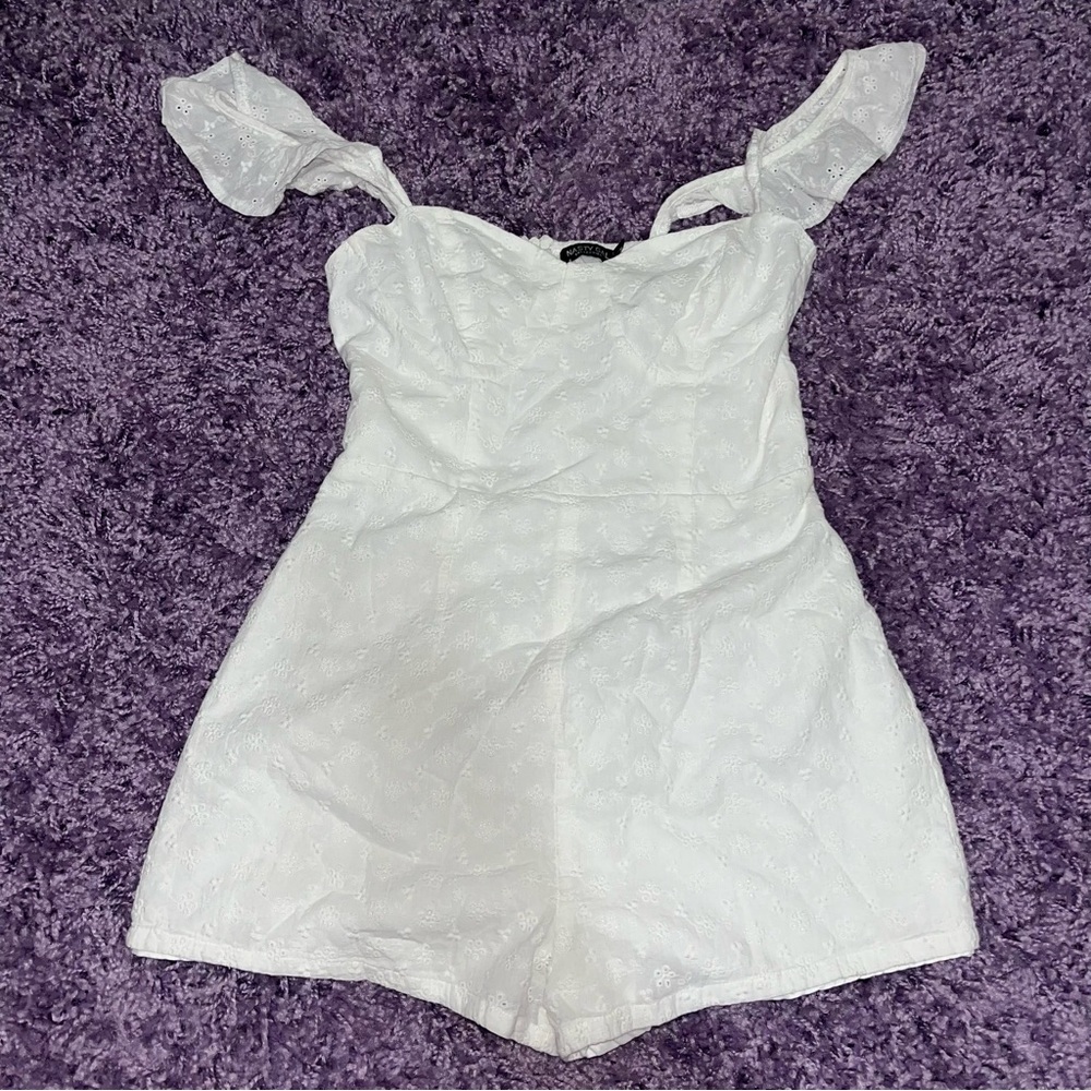 nasty gal white romper